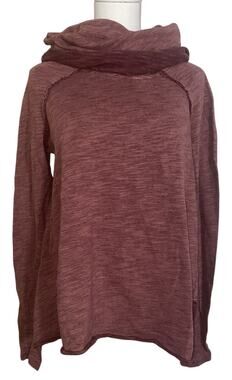 Free People Beach Cocoon Cowl Neck Pullover Sweater Body Size M/L burgundy